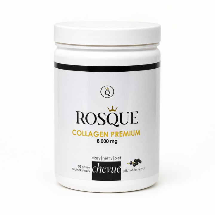 ROSQUE PRÉMIOVÝ COLLAGEN 8000 MG s příchutí černého rybízu