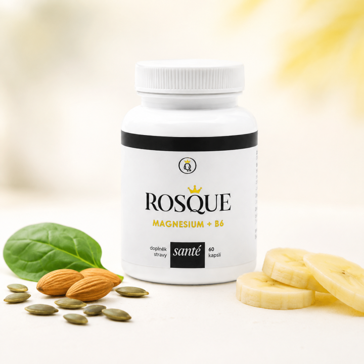 ROSQUE Magnesium + B6 | Chelátový hořčík pro energii