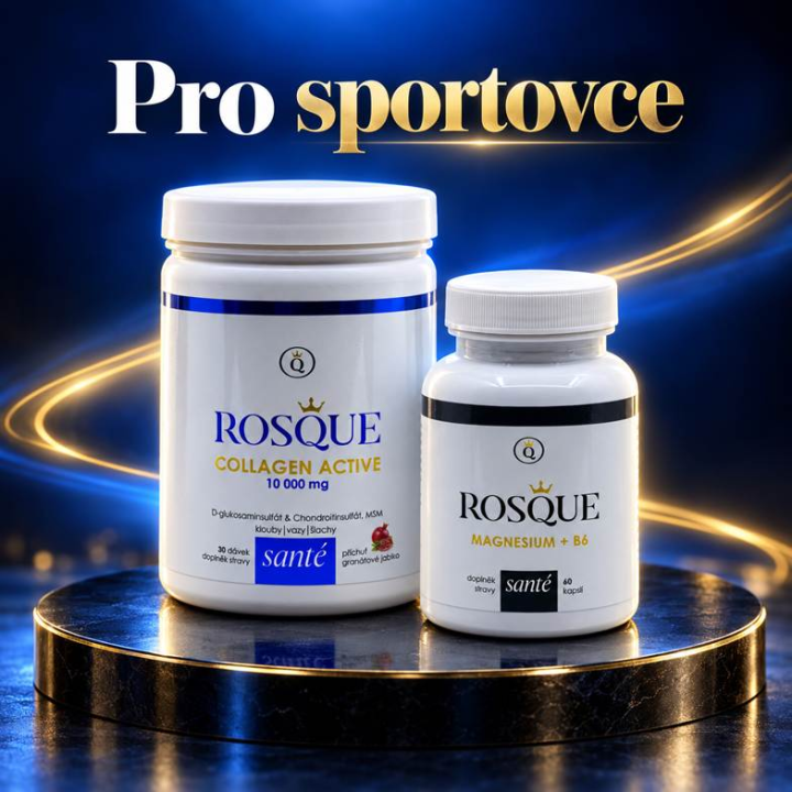 Sportovní balíček na klouby a svaly – ROSQUE ACTIVE + Mg+B6