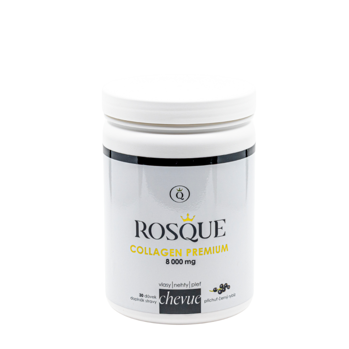 ROSQUE PRÉMIOVÝ COLLAGEN 8000 MG s příchutí černého rybízu